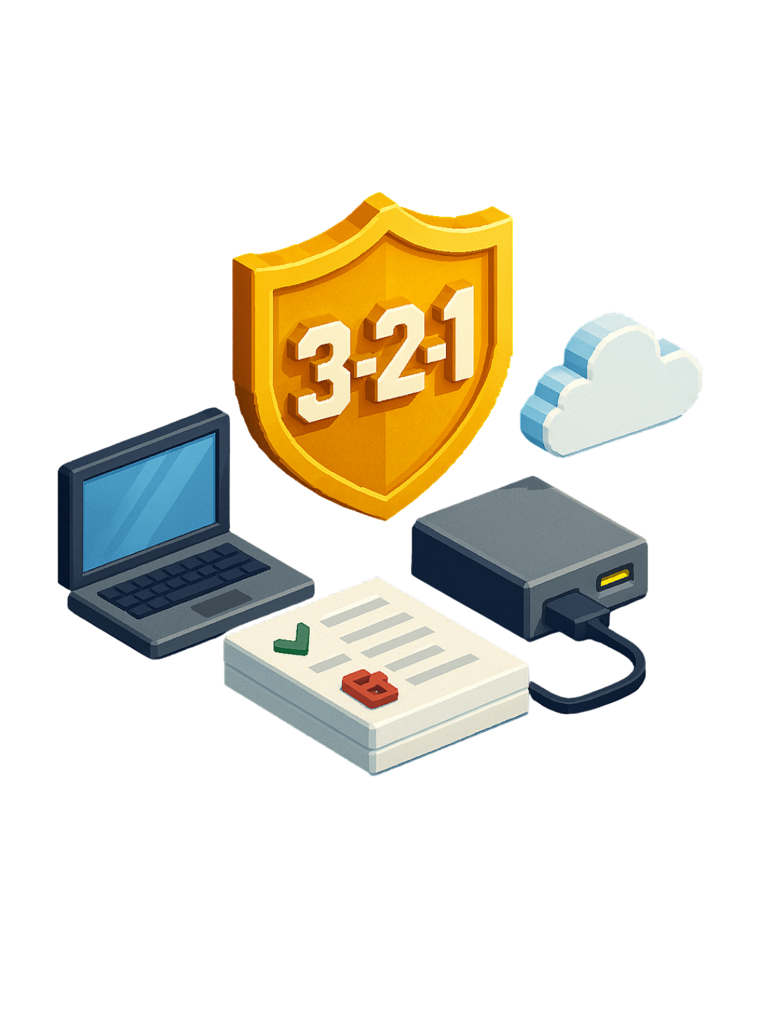 Lee más sobre el artículo 🛡️ ¡Tu Seguro Digital! El Arte del Back Up con la Regla 3-2-1: Tu Plan de Recuperación Personal contra fallos o ciberataques.